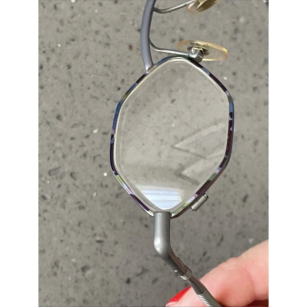 Vintage Eyeglasses FRAMES ONLY Casanova style Multicolored Italy M 450 44-22